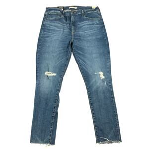 Levi's Women's 721 High Rise Distressed Skinny Jeans Size 34x30